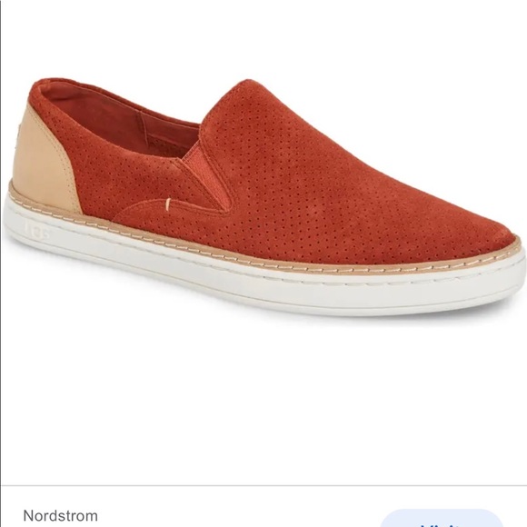 UGG suede slip on sneaker in rich orange color-worn once, LIKE NEW condition! - Picture 7 of 9